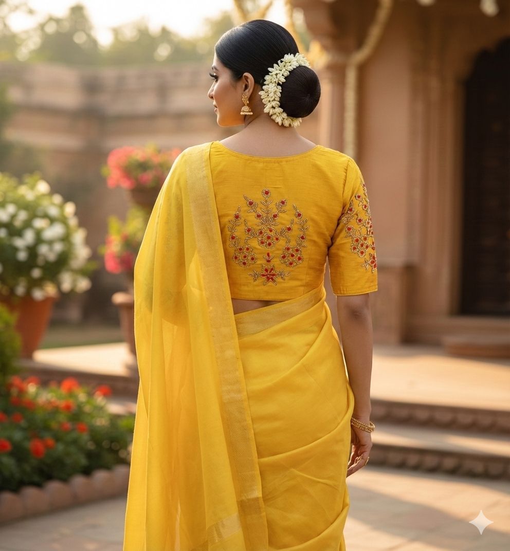 Pista Silk Designer Handwork Blouse